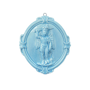 Medaglione “San Michele Arcangelo” in ceramica (L)