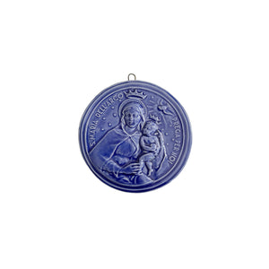 Medaglione “Madonna dell'Arco” in ceramica (S)