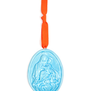 Medaglione “Madonna del Carmine” in ceramica (M)