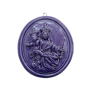 Medaglione “Madonna della Fontana” in ceramica (XL)