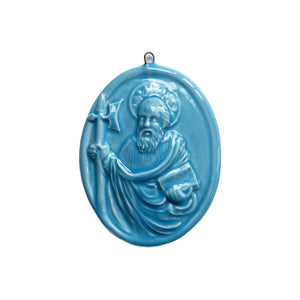 Medaglione “San Mattia Apostolo” in ceramica (M)
