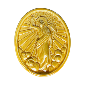 Medaglione della "Resurrezione di Cristo” in ceramica (XL)