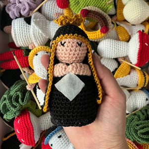 Decorazione crochet "Madonna Addolorata"