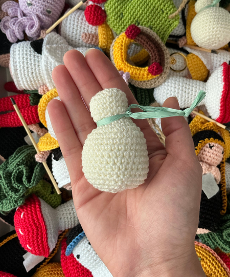 Portachiavi crochet "Scamorza"