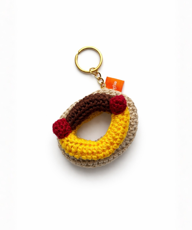 Portachiavi crochet "Zeppola"