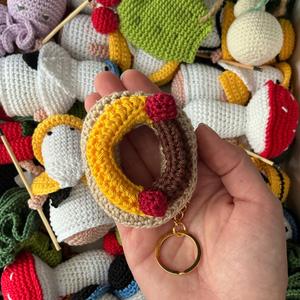 Portachiavi crochet "Zeppola"