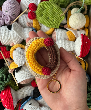 Portachiavi crochet "Zeppola"