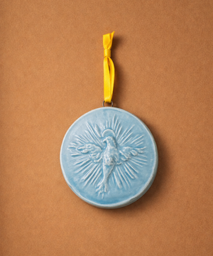 Medaglione “Spirito Santo” in ceramica (XS)