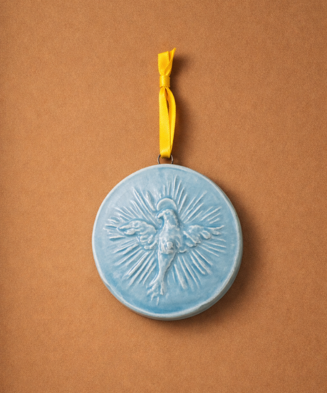 Medaglione “Spirito Santo” in ceramica (XS)