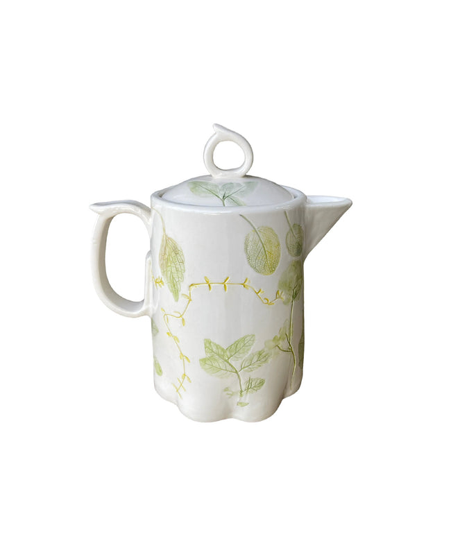Teiera in ceramica con impressioni vegetali LIMITED EDITION