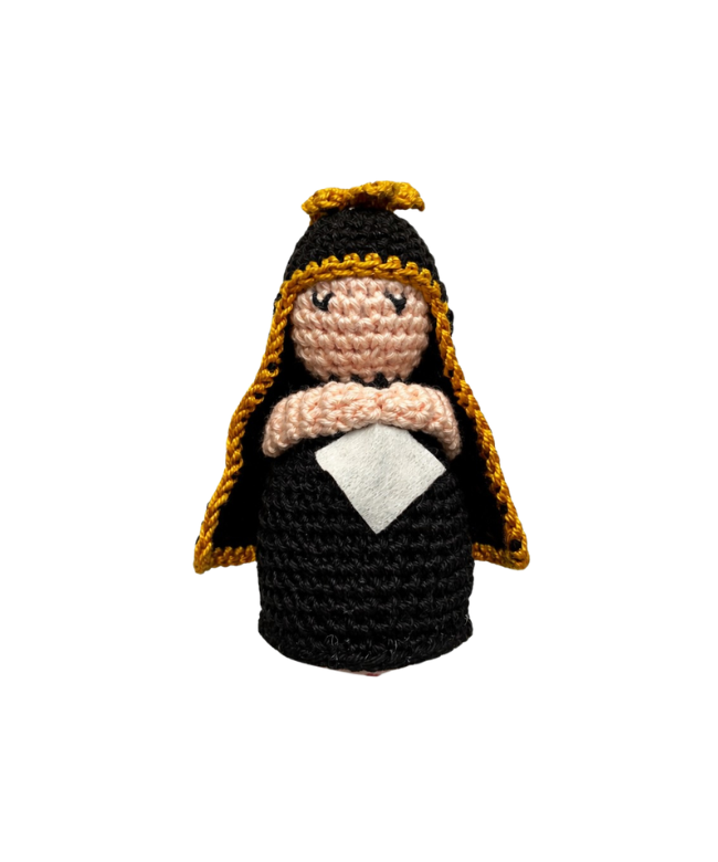 Decorazione crochet "Madonna Addolorata"