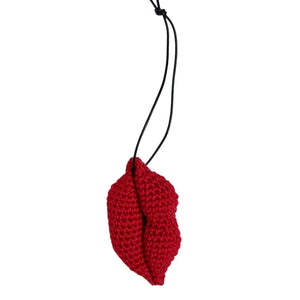 Decorazione crochet "Labbra"