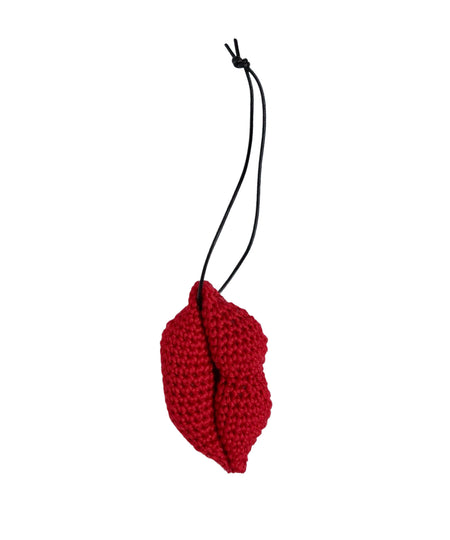 Decorazione crochet "Labbra"