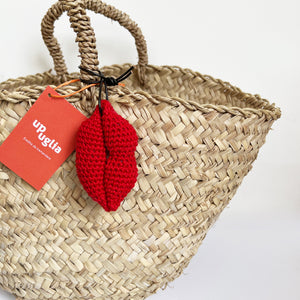 Decorazione crochet "Labbra"