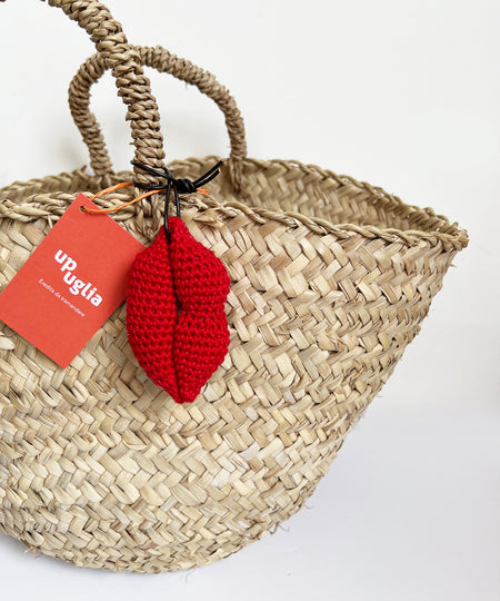Decorazione crochet "Labbra"