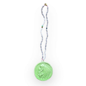 Collana nodino con ciondolo ceramica "Sant'Antonio da Padova"