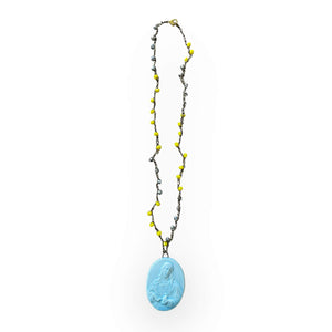 Collana crochet "Sacro cuore di Gesù"