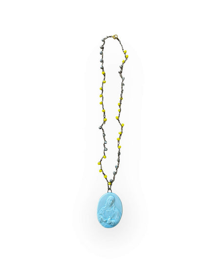 Collana crochet "Sacro cuore di Gesù"