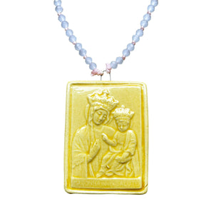 Collana con ciondolo ceramica "Madonna della Salute"