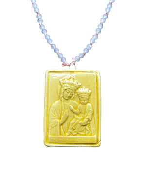 Collana con ciondolo ceramica "Madonna della Salute"