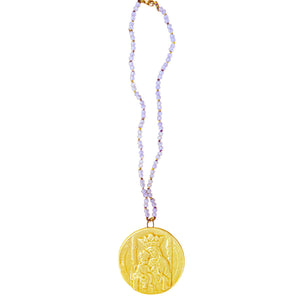 Collana con ciondolo ceramica "Madonna delle Grazie"