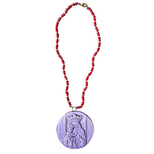 Collana con ciondolo ceramica "Madonna delle Grazie"