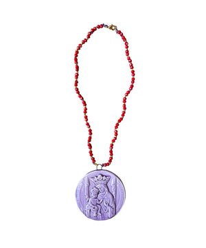 Collana con ciondolo ceramica "Madonna delle Grazie"