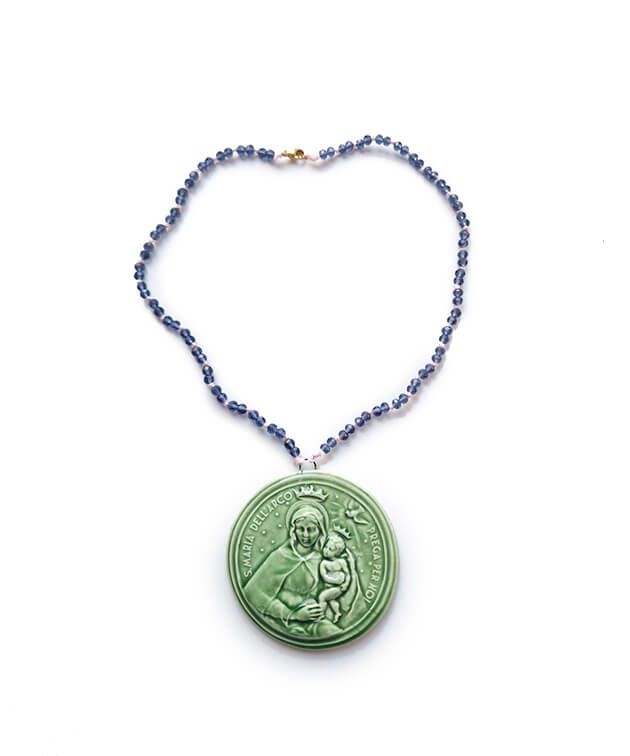 Collana con Ciondolo MADREPERLA & PAUA abalone Collana con Ciondolo MADREPERLA & PAUA abalone