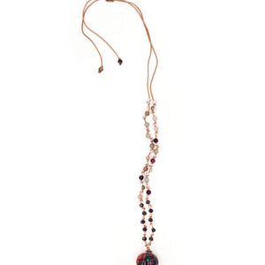 Collana "PENDO" con pietre dure e ceramica