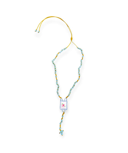 Collana rosario regolabile con perline