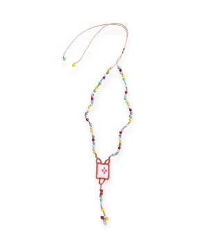 Collana rosario regolabile con perline
