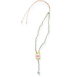 Collana rosario regolabile con perline