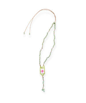 Collana rosario regolabile con perline