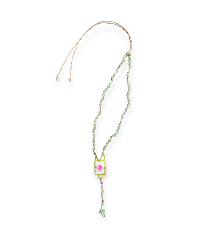 Collana rosario regolabile con perline