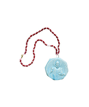 Collana con ciondolo ceramica "San Nicola"