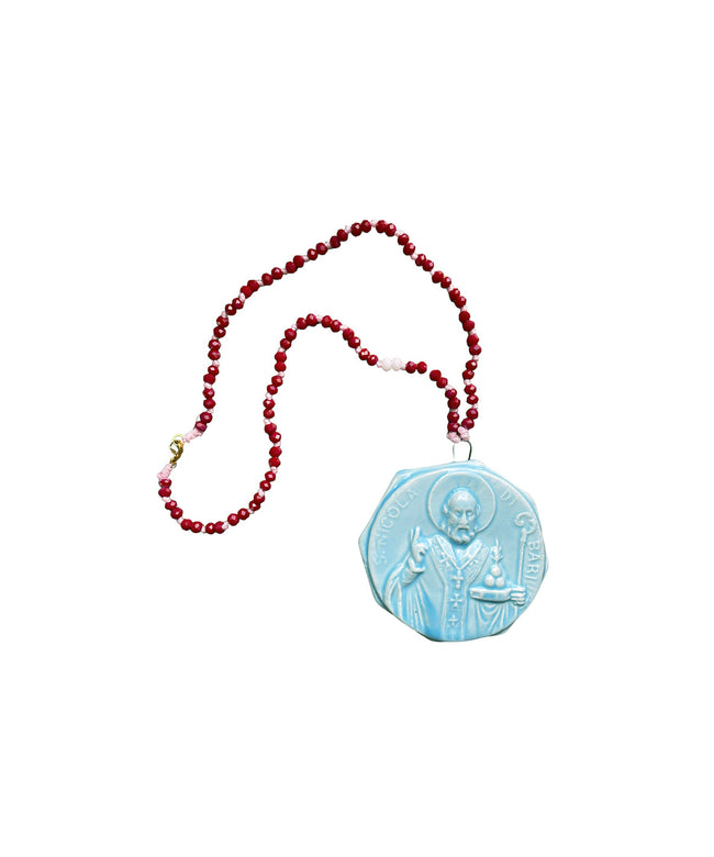 Collana con ciondolo ceramica "San Nicola"