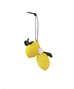 Decorazione crochet "Grappolo di limoni"