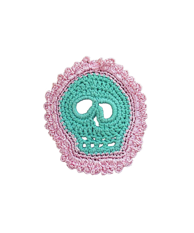 Sottobicchiere crochet “Santa Muerte”
