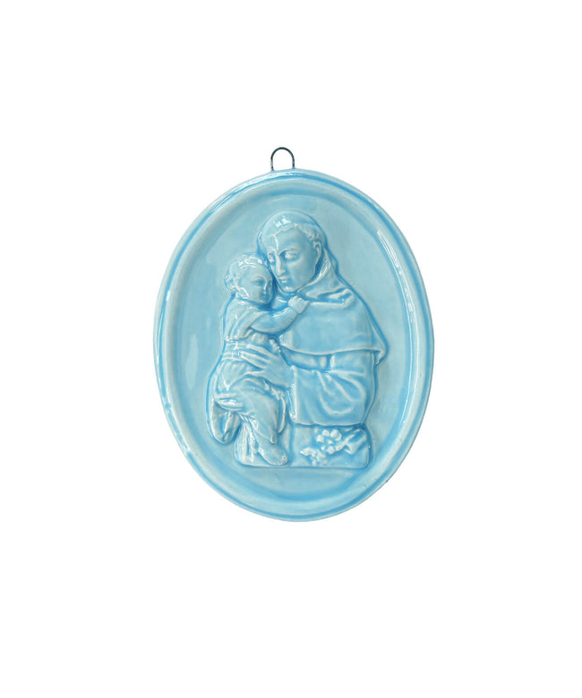 Medaglione “Sant’Antonio da Padova” in ceramica (M)