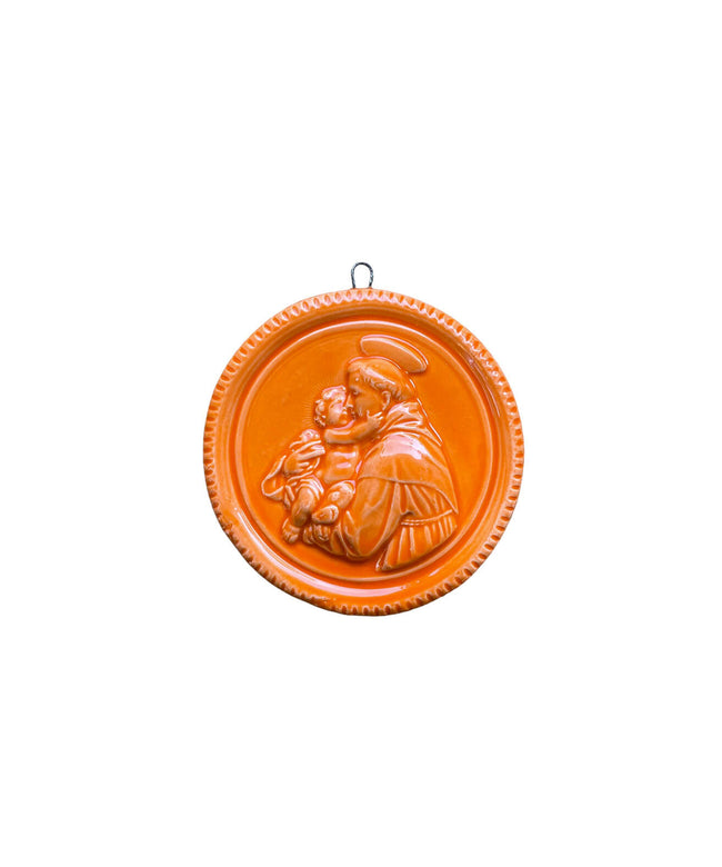 Medaglione “Sant’Antonio da Padova” in ceramica (S)