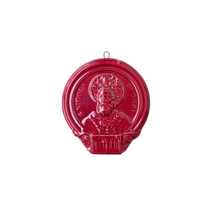 Medaglione “San Nicola di Bari con Cripta” in ceramica (S)