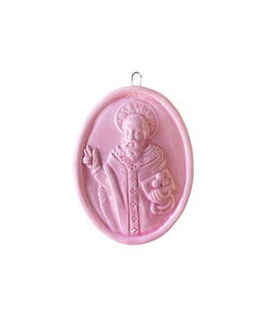 Medaglione “San Nicola di Bari” in ceramica (M)