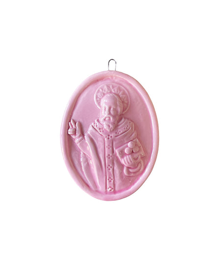 Medaglione “San Nicola di Bari” in ceramica (M)