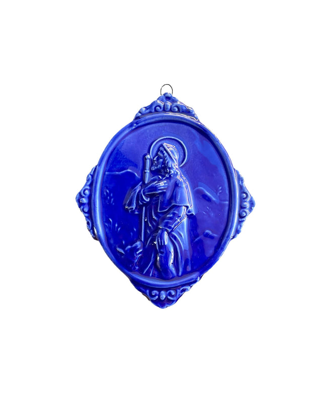 Medaglione “San Rocco” in ceramica (M)
