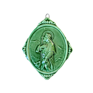 Medaglione “San Rocco” in ceramica (M)
