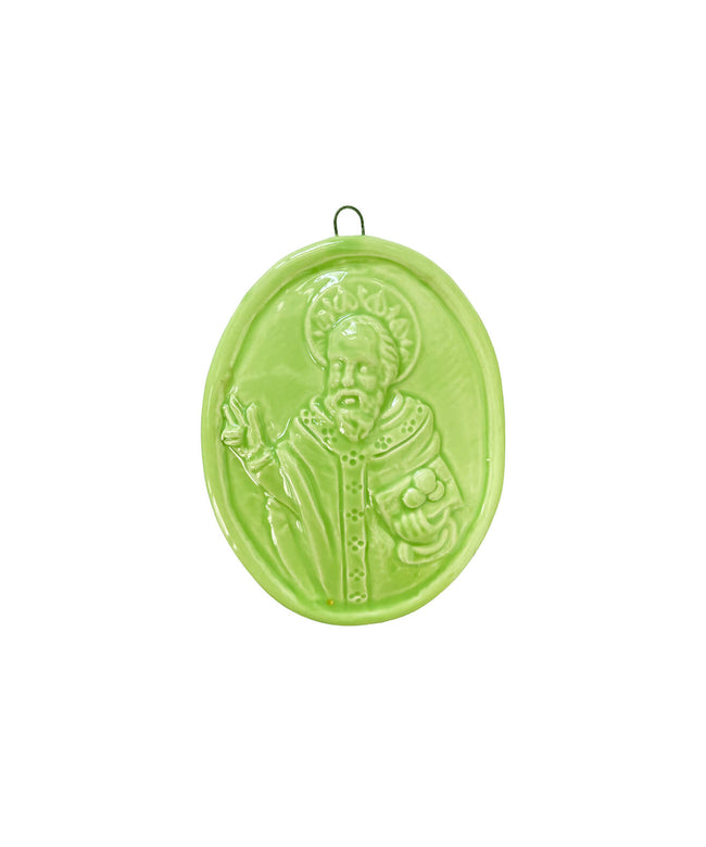 Medaglione “San Nicola di Bari” in ceramica (M)