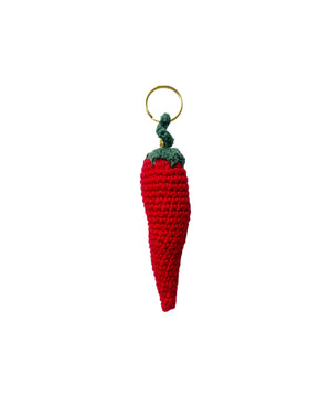 Portachiavi con Ciondolo Peperoncino Corno Rosso in Lega Smaltata Catena Argentata Portafortuna Portachiavi con Ciondolo Peperoncino Corno Rosso in Lega Smaltata Catena Argentata Portafortuna