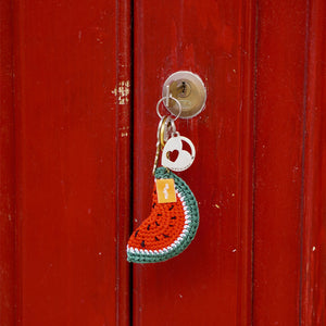 Portachiavi crochet “Fetta di anguria”