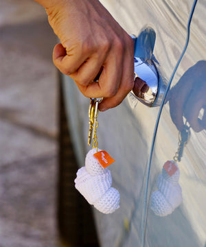 Portachiavi crochet “Mozzarella”
