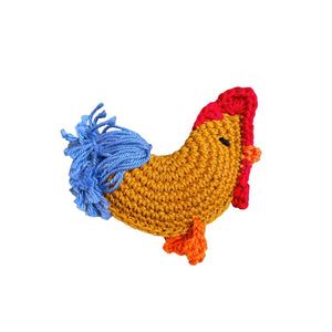 Spilla crochet Gallo